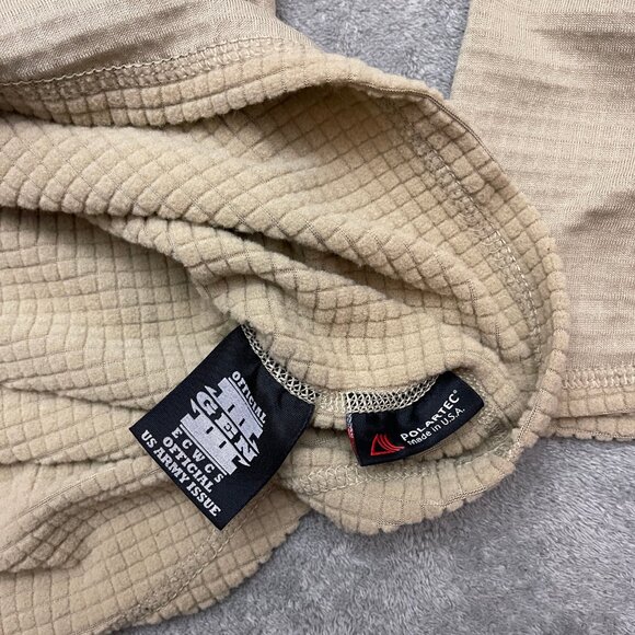 PRE-OWNED GEN III MID WEIGHT L2 COLD WEATHER SHIRT COYOTE WAFFLE ECWS medium reg - Picture 5 of 8